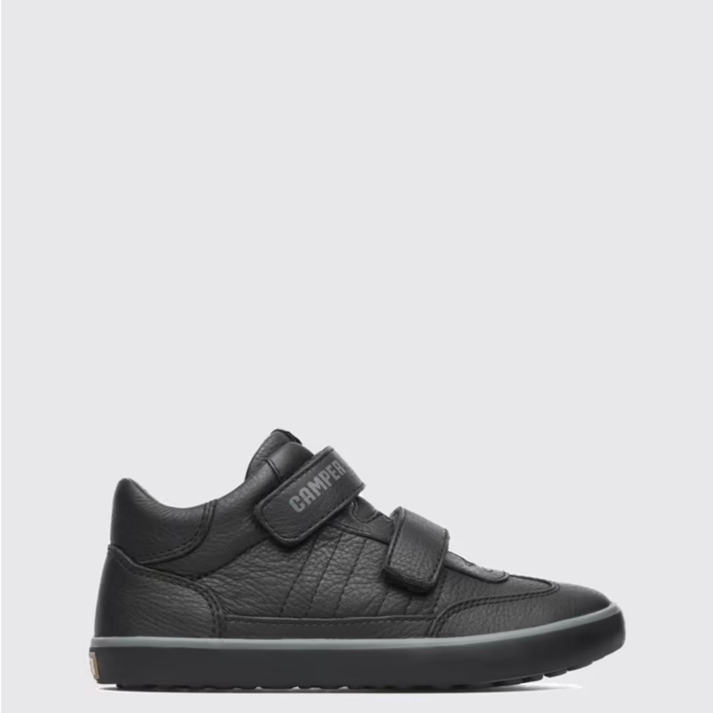 Camper Kids Black Leather Sneakers Persuit
